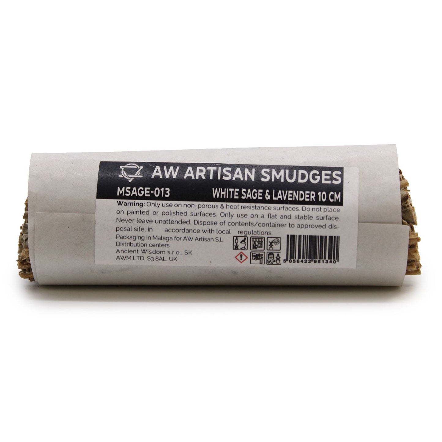 Maço de ervas - Sálvia branca e lavanda 10 cm