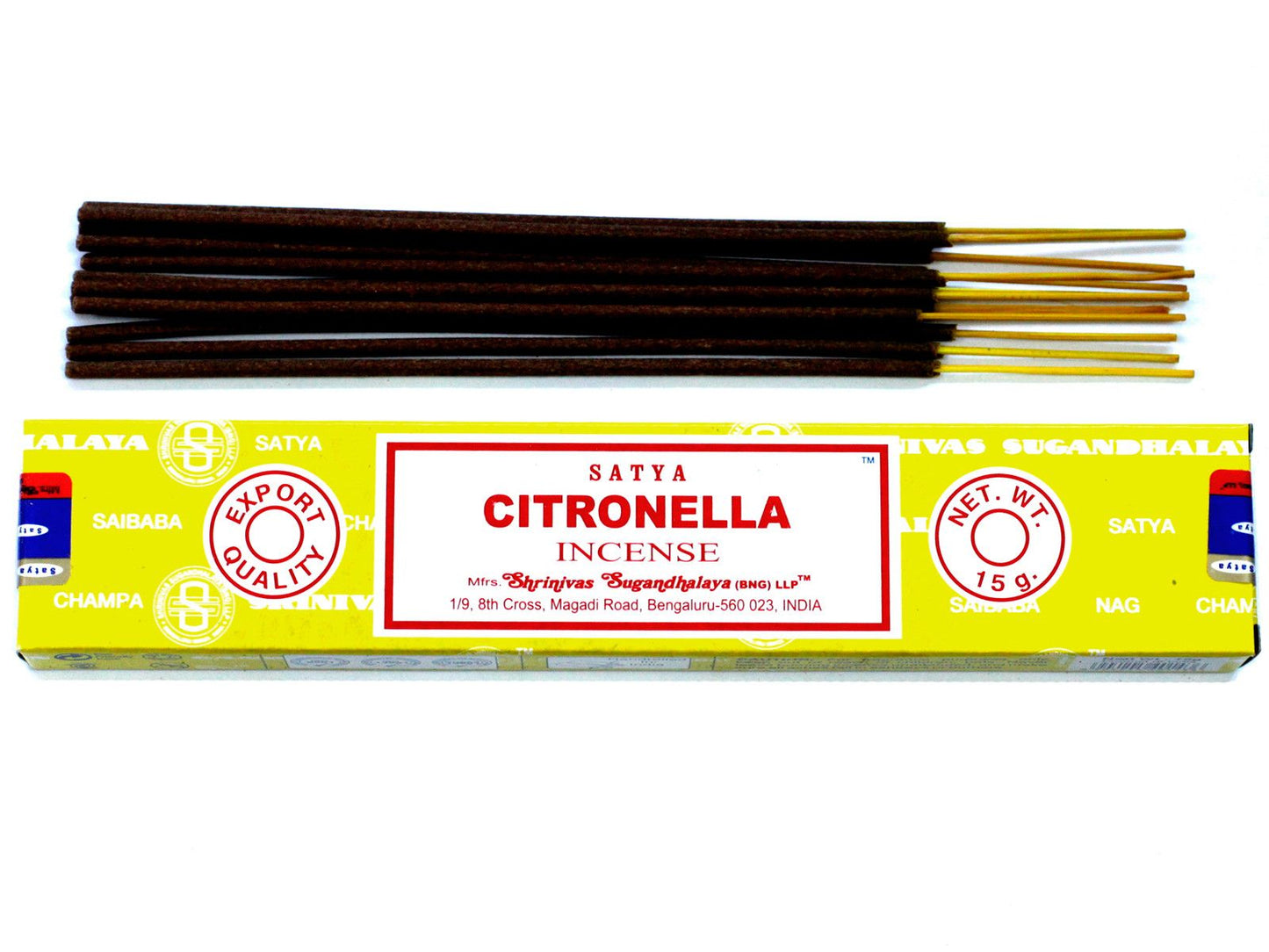 Varetas de incenso Satya 15 g - Citronela