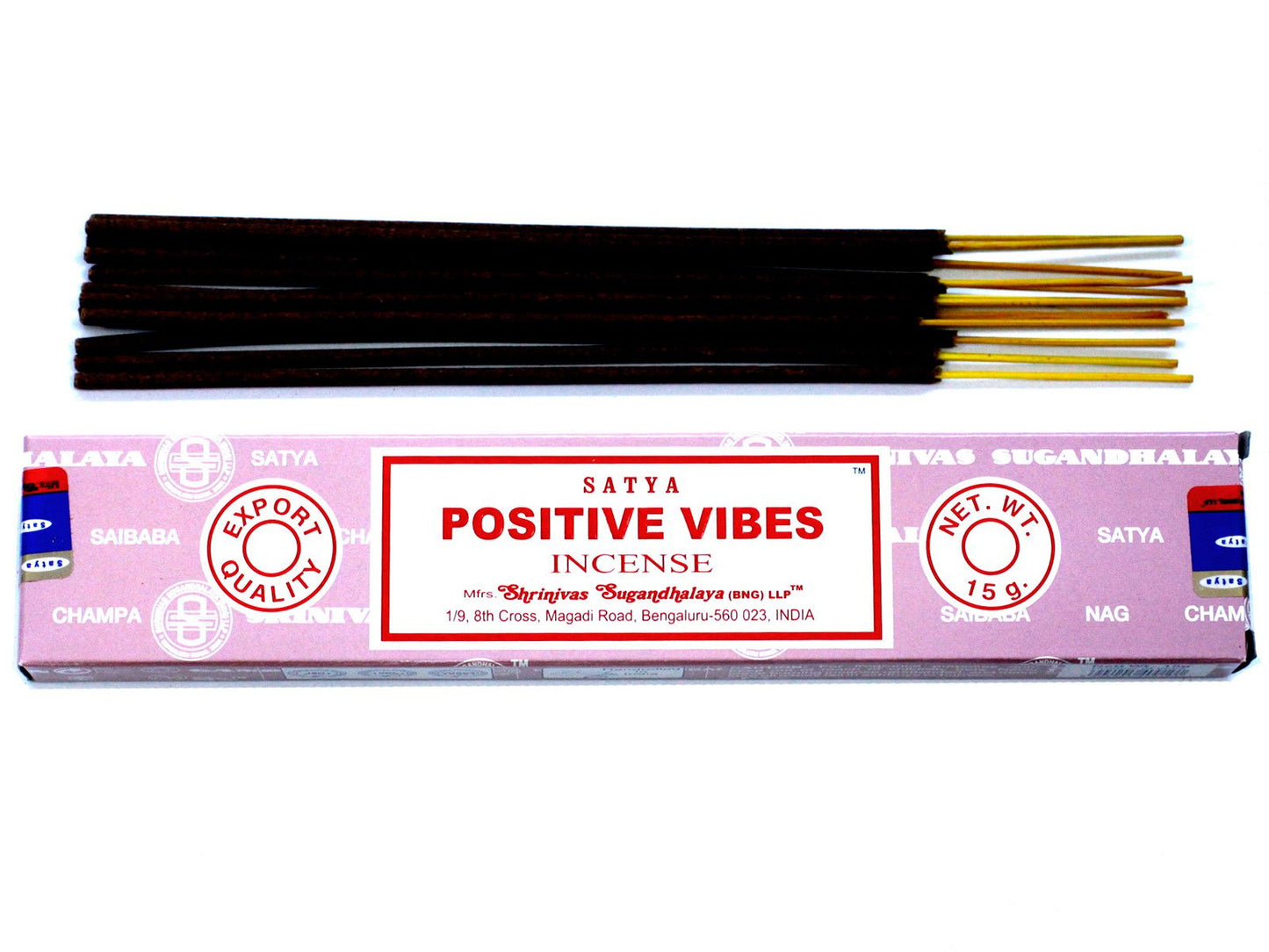 Varetas de incenso Satya 15 g - Vibrações positivas