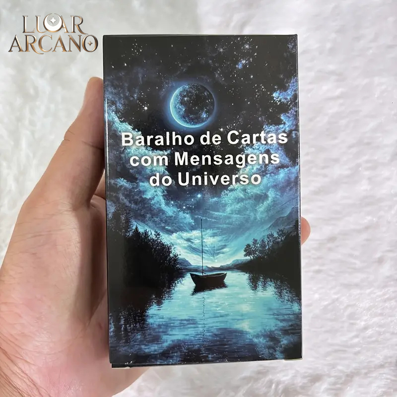Baralho Oracular “Mensagens do Universo” – 54 Cartas Inspiradoras em Português | Luar Arcano