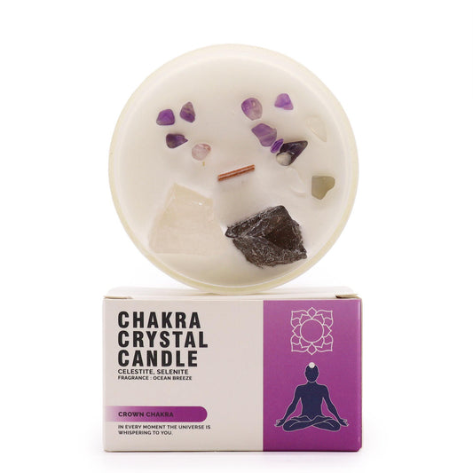 Velas de Cristal de Chakra  - Chakra Coronal