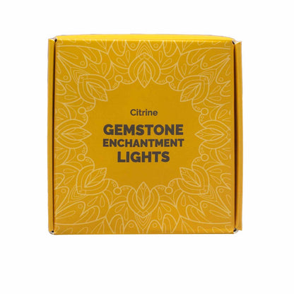 Luzes encantadoras de pedras preciosas - Citrino fumê