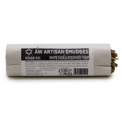 Maço de ervas - Salva branca e alecrim 10 cm