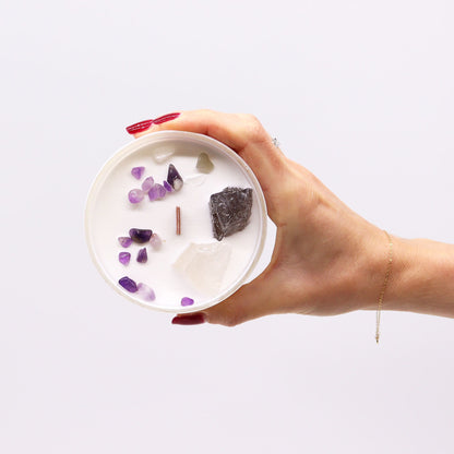 Velas de Cristal de Chakra  - Chakra Coronal