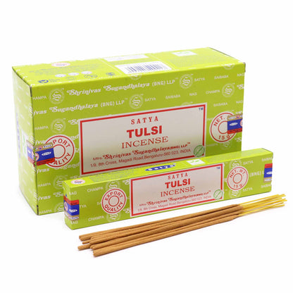 Varetas de incenso Satya 15 g - Tulsi