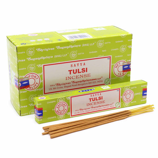 Varetas de incenso Satya 15 g - Tulsi