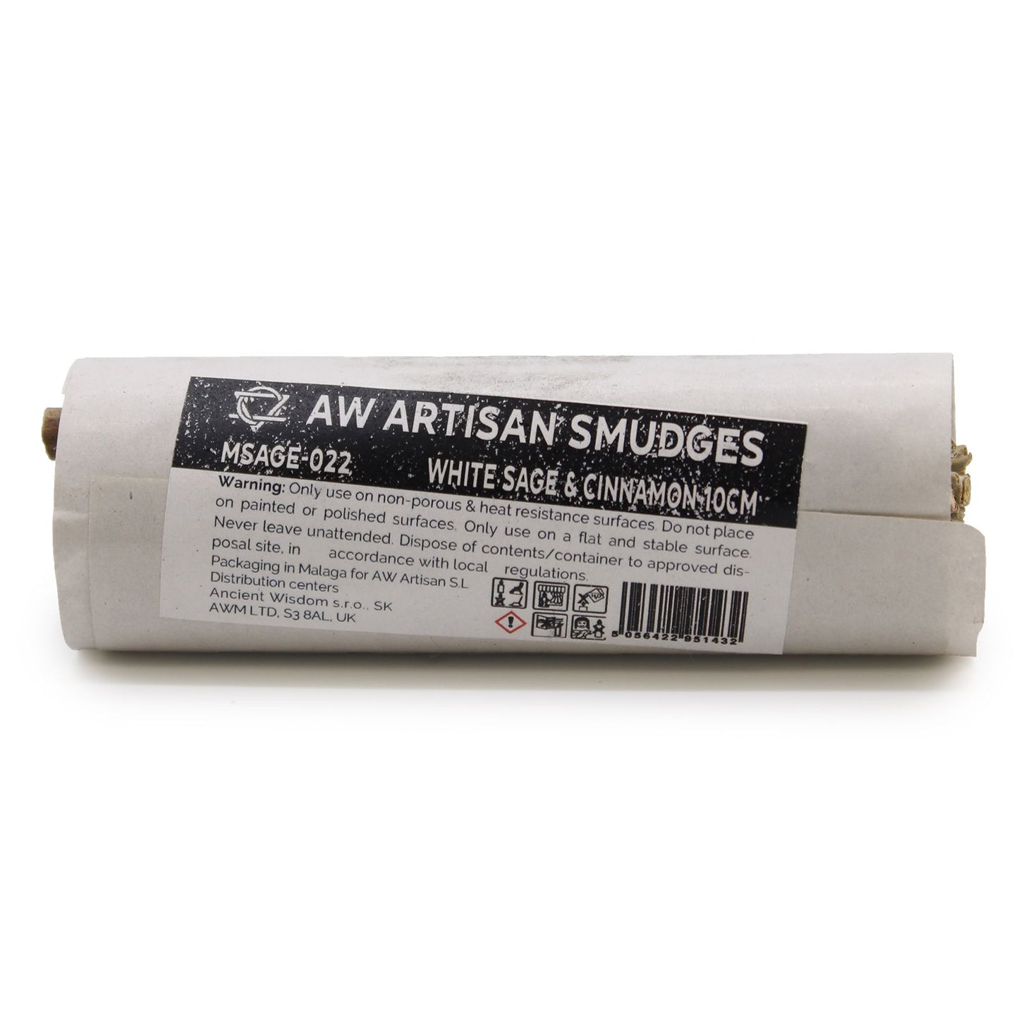 Maço de ervas - Sálvia branca e canela 10 cm