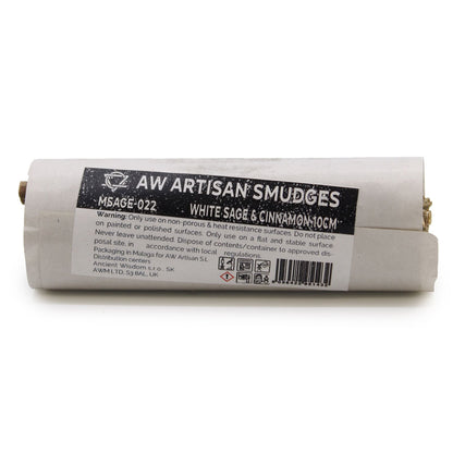 Maço de ervas - Sálvia branca e canela 10 cm