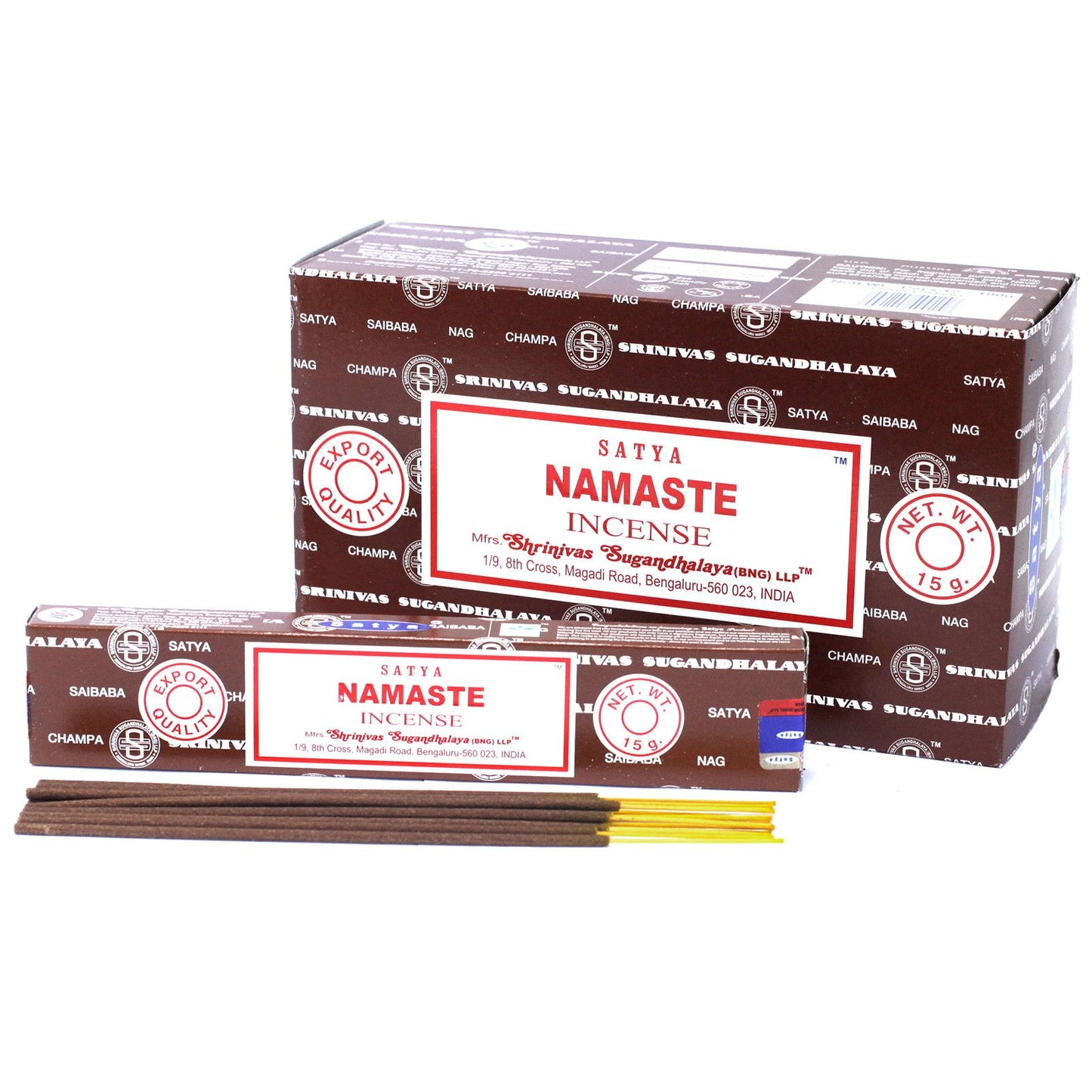 Varetas de incenso Satya 15 g - Namastê