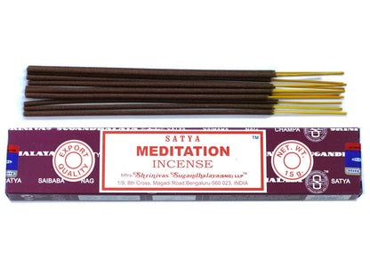 Varetas de Incenso Satya 15 g - Meditação