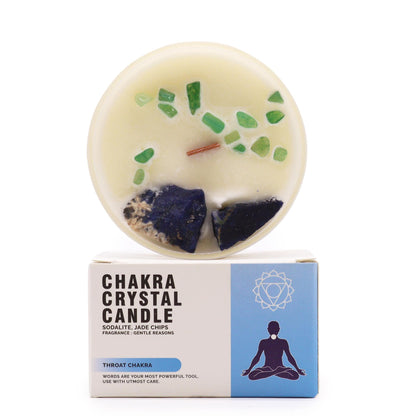 Velas de Cristal de Chakra  - Chakra da garganta