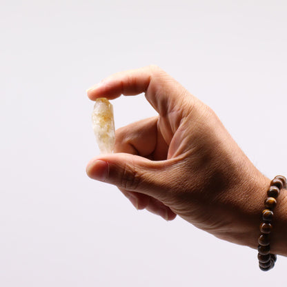 Cristais em bruto (500 g) - Pontas ásperas de topázio citrino