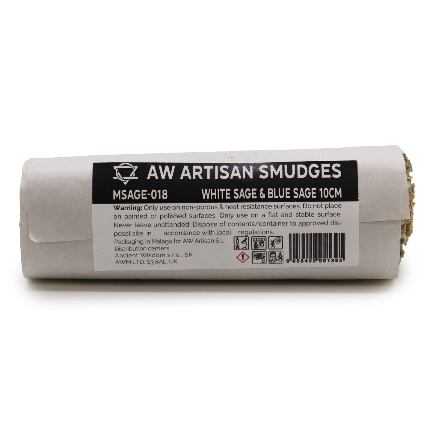 Maço de ervas - Sálvia branca e sálvia azul 10 cm