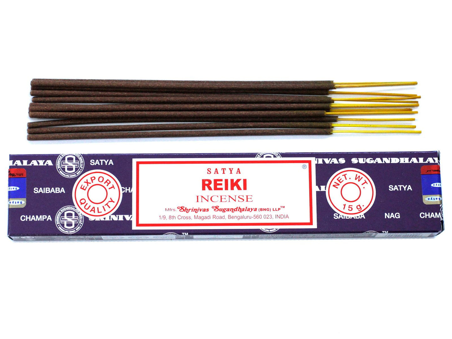 Varetas de incienso Satya 15 g - Reiki