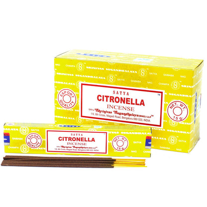 Varetas de incenso Satya 15 g - Citronela