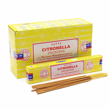 Varetas de incenso Satya 15 g - Citronela