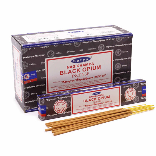 Varetas de incenso Satya 15 g - Black Opium