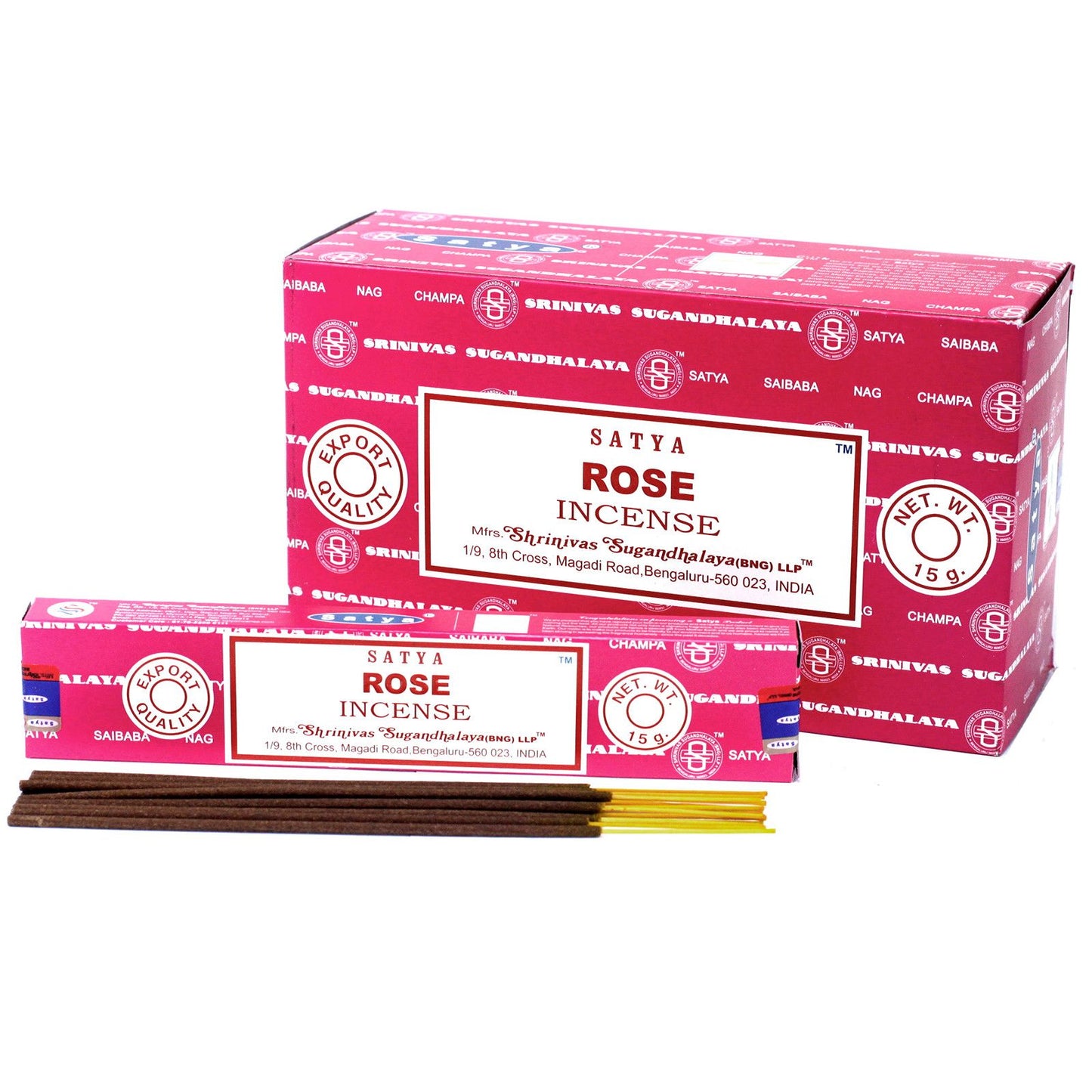 Varetas de incenso Satya 15 g - Rosa