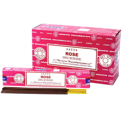Varetas de incenso Satya 15 g - Rosa
