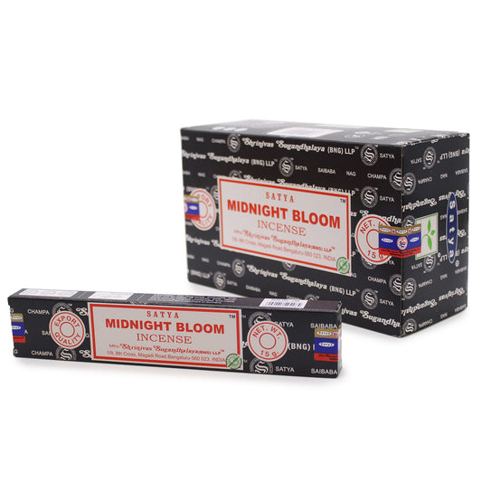 Varetas de incenso Satya 15 g - Flor da meia-noite