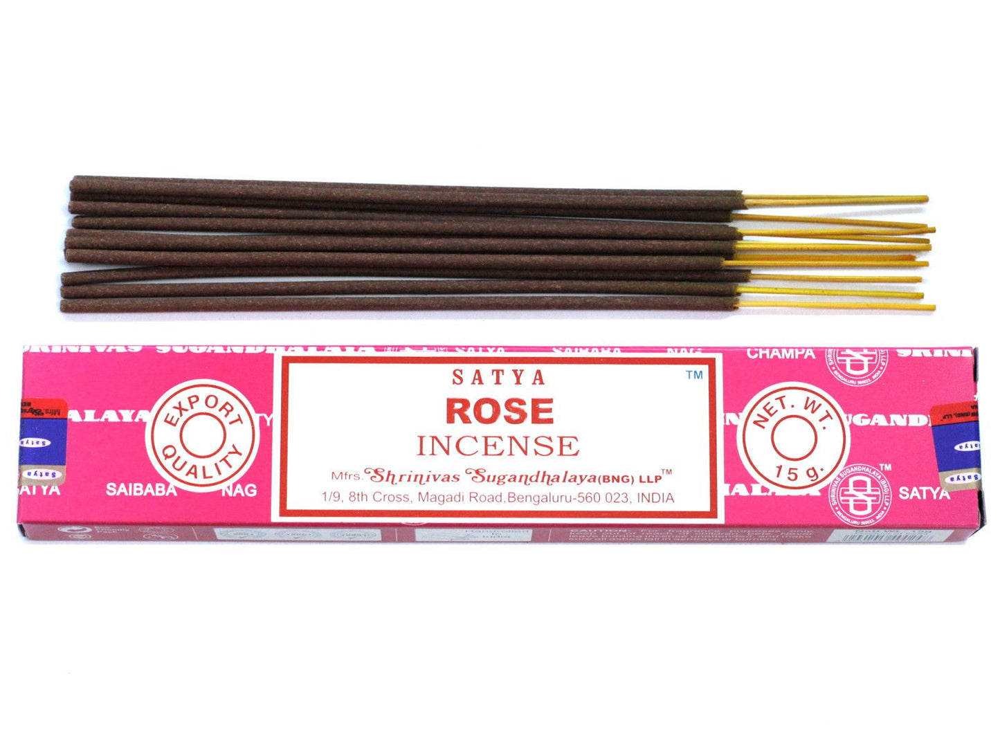 Varetas de incenso Satya 15 g - Rosa