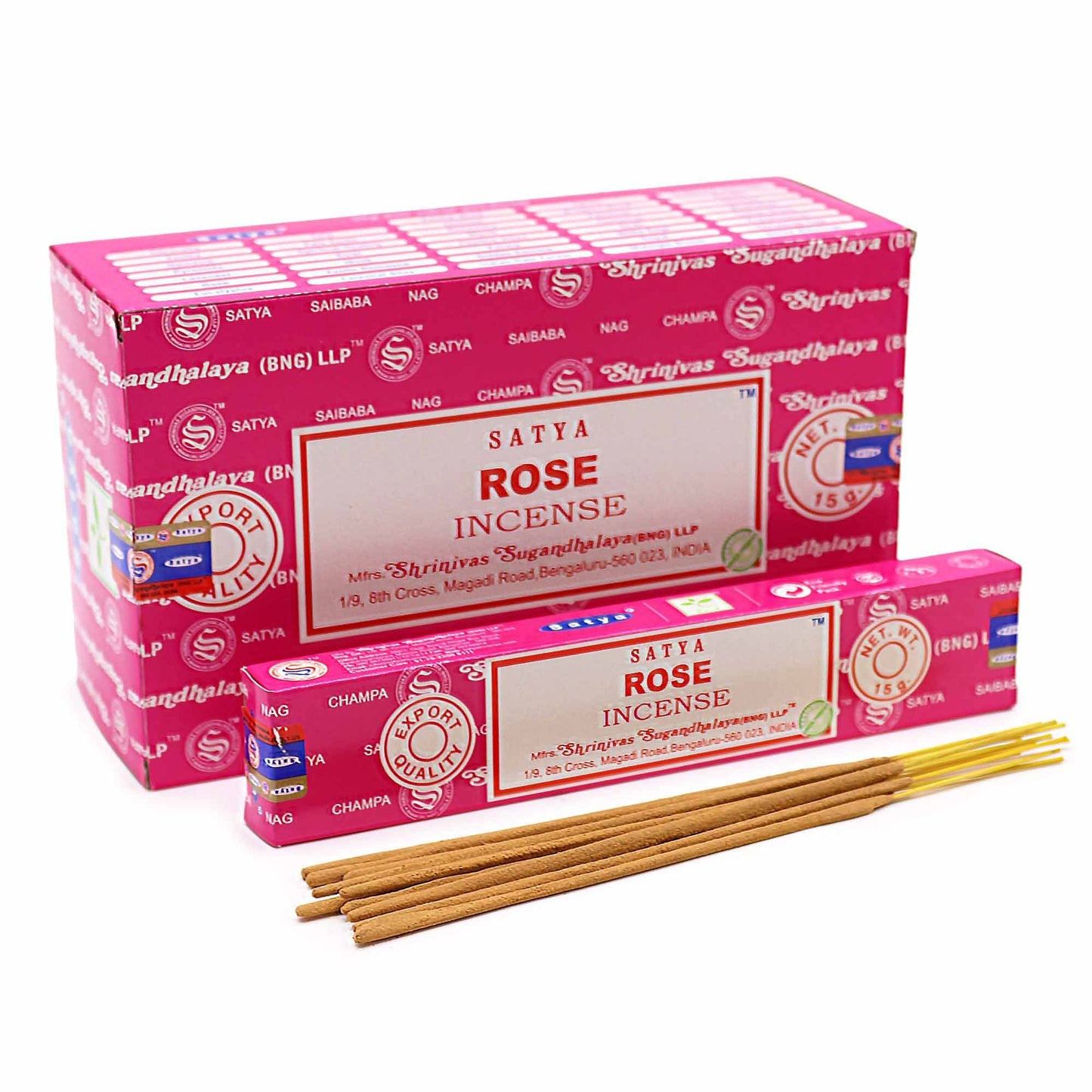 Varetas de incenso Satya 15 g - Rosa