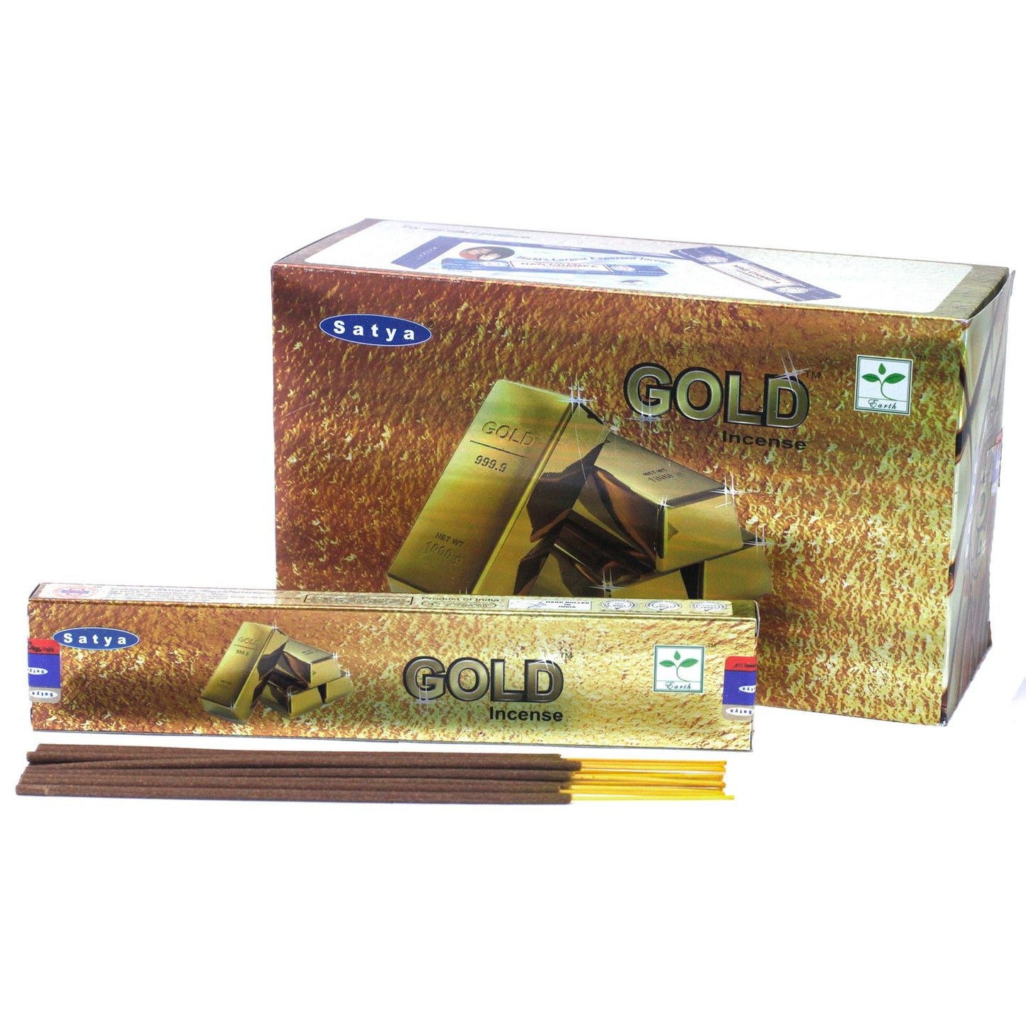 Varetas de Incenso Satya 15 g - Ouro