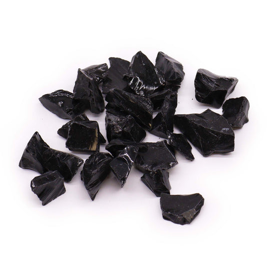 Cristais em bruto (500 g) - Obsidiana Negra