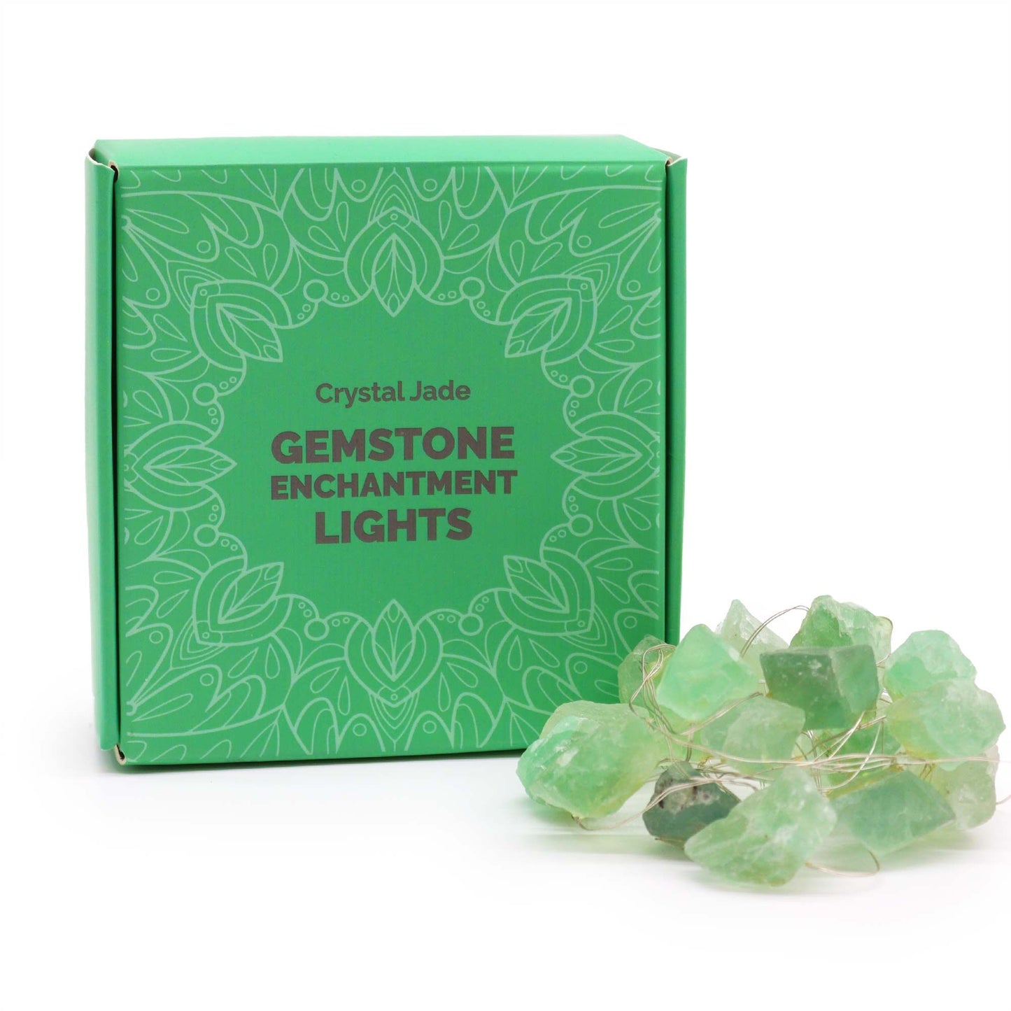 Luzes encantadoras de pedras preciosas - Jade de cristal