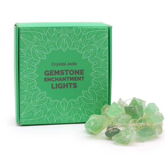 Luzes encantadoras de pedras preciosas - Jade de cristal