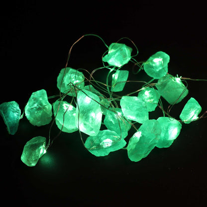 Luzes encantadoras de pedras preciosas - Jade de cristal