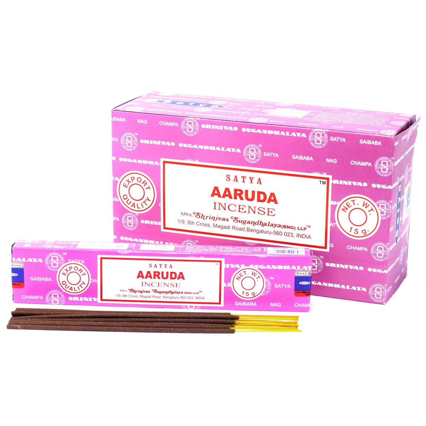 Varetas de incenso Satya 15 g - Aaruda