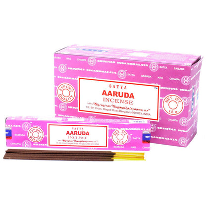 Varetas de incenso Satya 15 g - Aaruda
