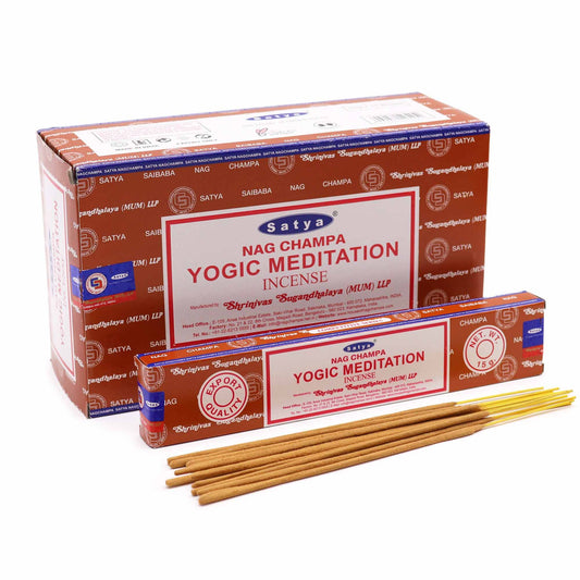 Varetas de incenso Satya 15 g - Meditação Yoga