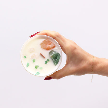 Velas de Cristal de Chakra  - Chakra do coração